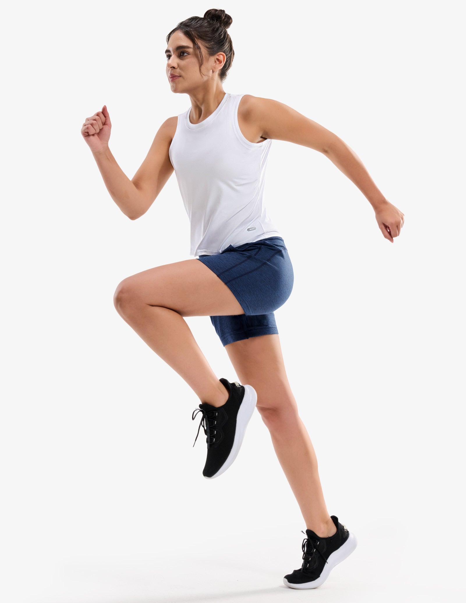 MIER Women’s Buttery-Soft Skimmer Tank Top High-Hip Workout Shirt Women Active Shirt