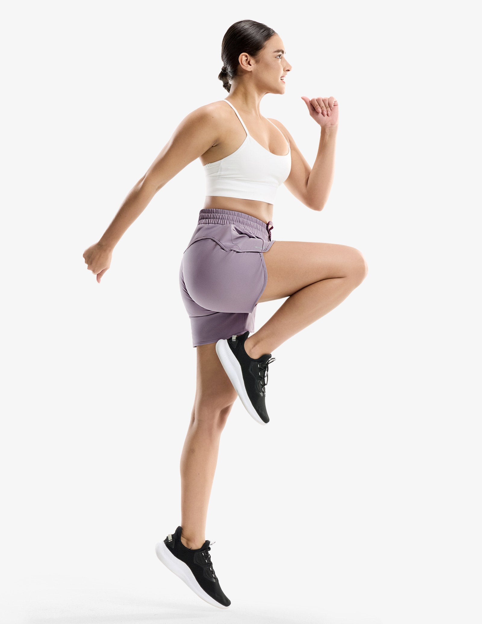 MIER Women's 5" Running Shorts with Secure Zipper Pockets Women Shorts