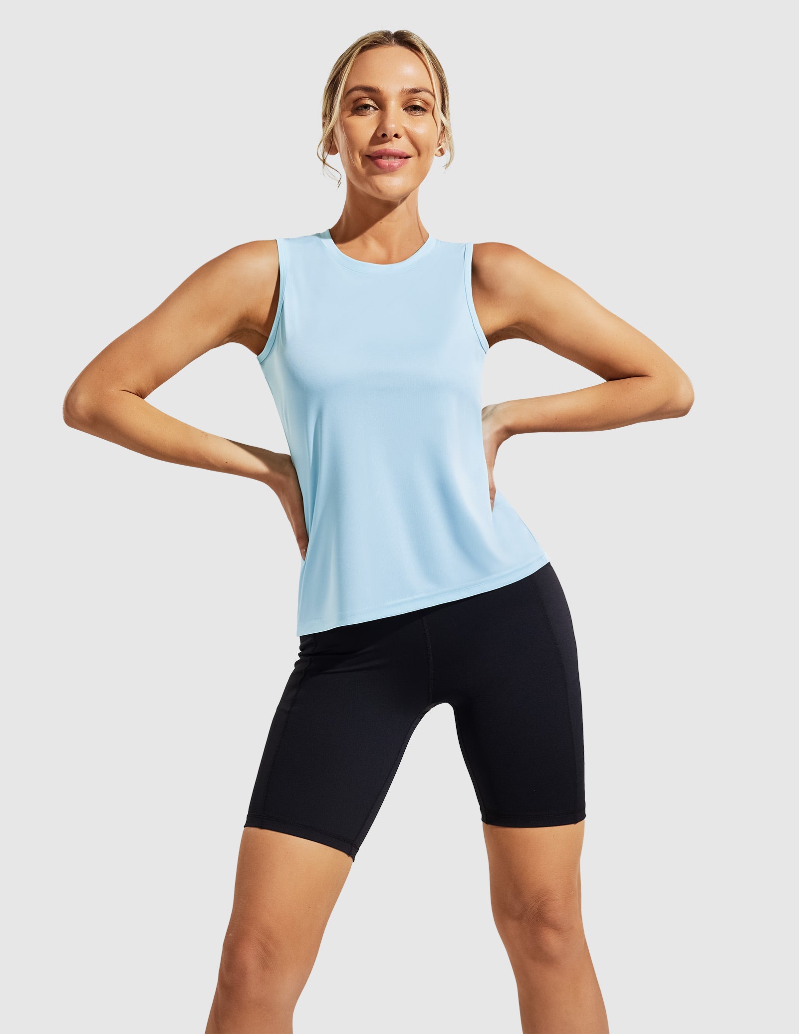 MIER UV Protection Sleeveless Workout Tank Top for Women - Lightweight & Breathable Women's Tank Top