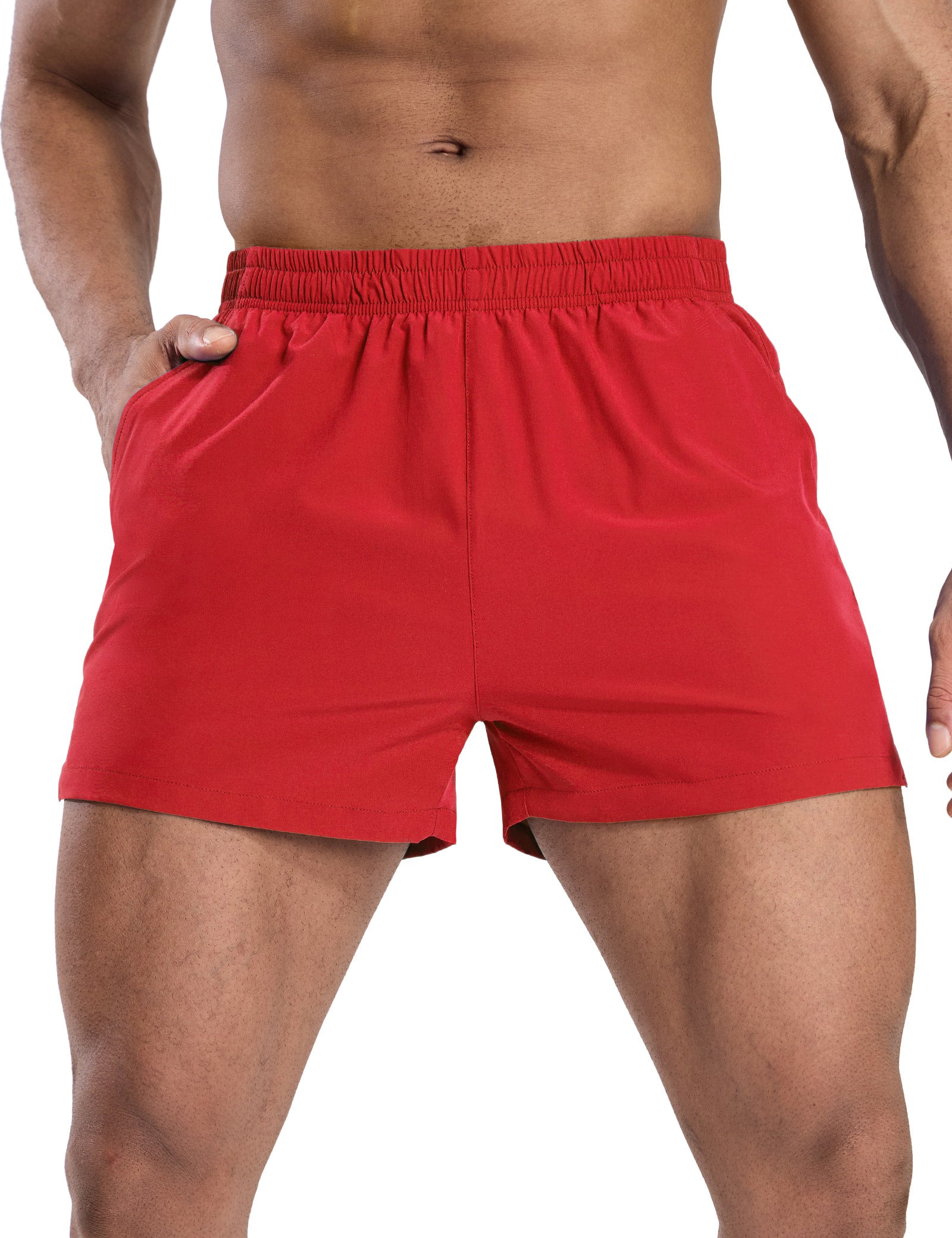 MIER Men's 3 Inch Running Shorts with Liner and Pockets Men's Shorts