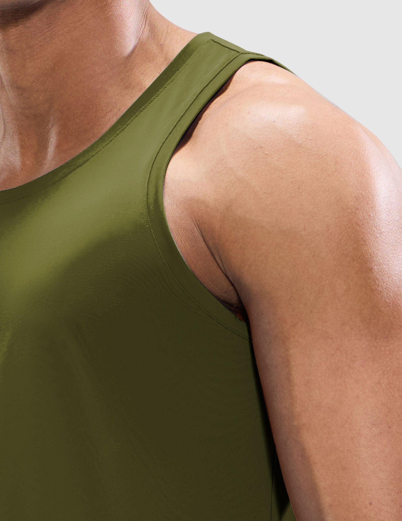 MIER Men’s Sleeveless Running Shirt Breathable and Sweat Wicking Men's Tank Top