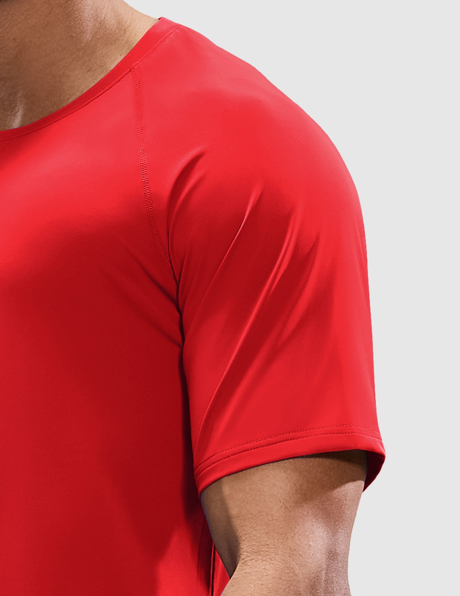 MIER Men's Workout T Shirts Stretchy Quick Dry and Moisture Wicking Men's T-Shirts