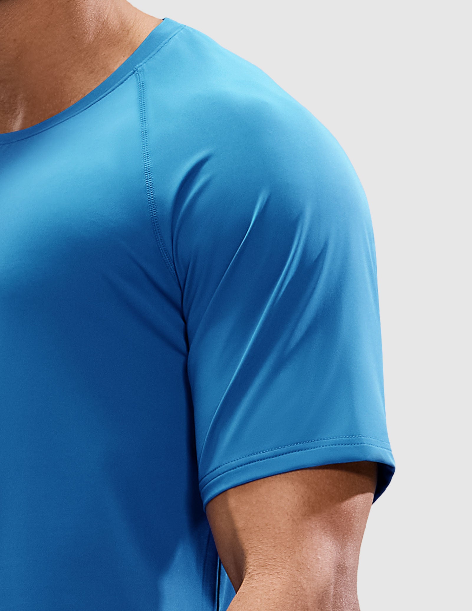 MIER Men's Workout T Shirts Stretchy Quick Dry and Moisture Wicking Men's T-Shirts
