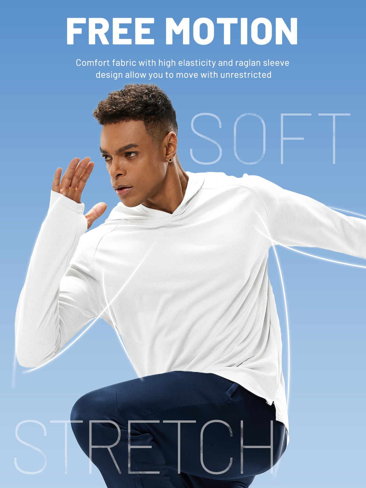 Men's PaceGuard Lightweight Hoodie Long Sleeve Shirt