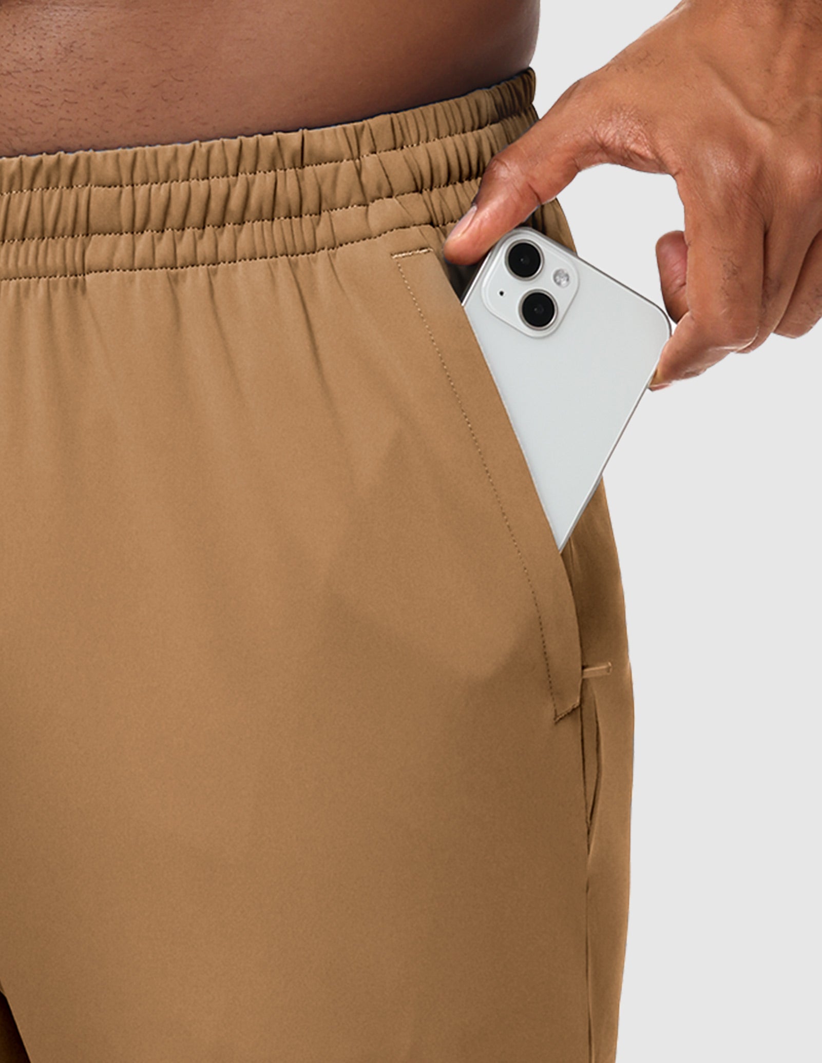 MIER Men’s Workout Sweatpants Lightweight Jogging Track Pants with 3 Zipper Pockets Men's Train Pants