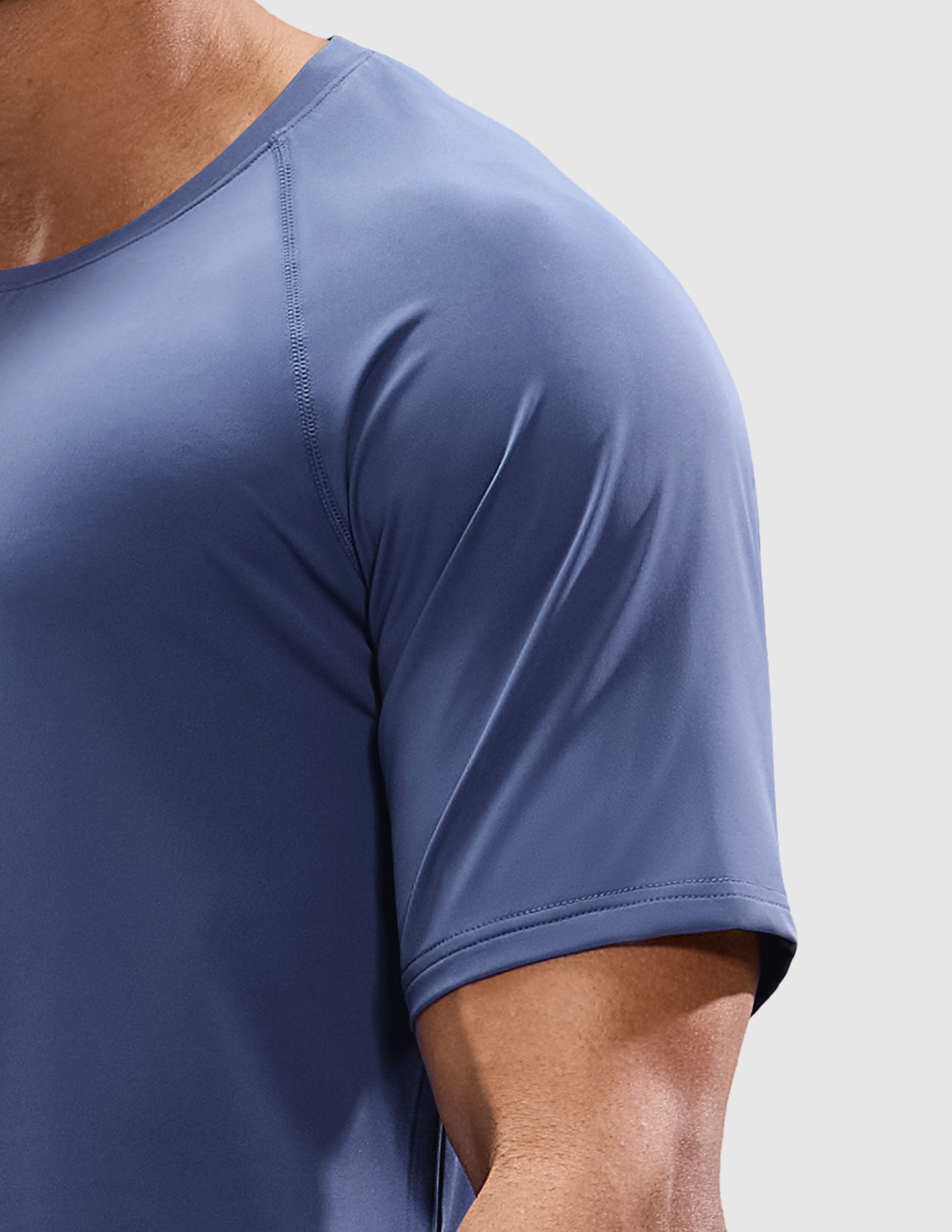 MIER Men's Workout T Shirts Stretchy Quick Dry and Moisture Wicking Men's T-Shirts