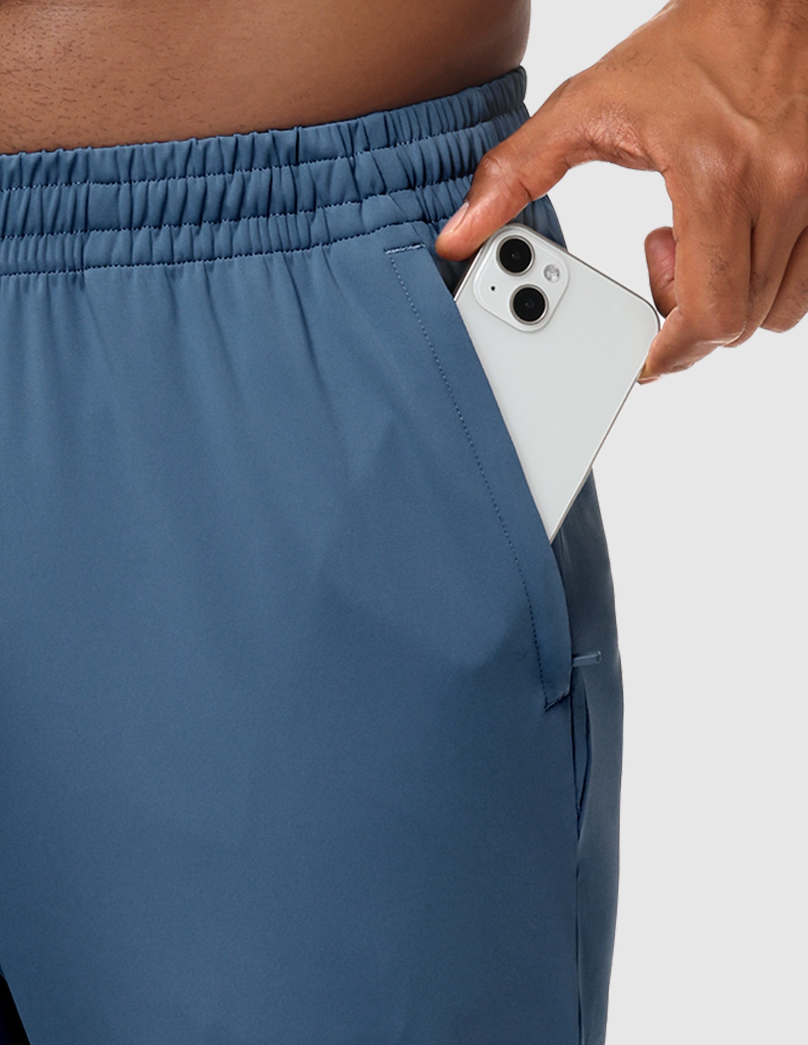 MIER Men’s Workout Sweatpants Lightweight Jogging Track Pants with 3 Zipper Pockets Men's Train Pants