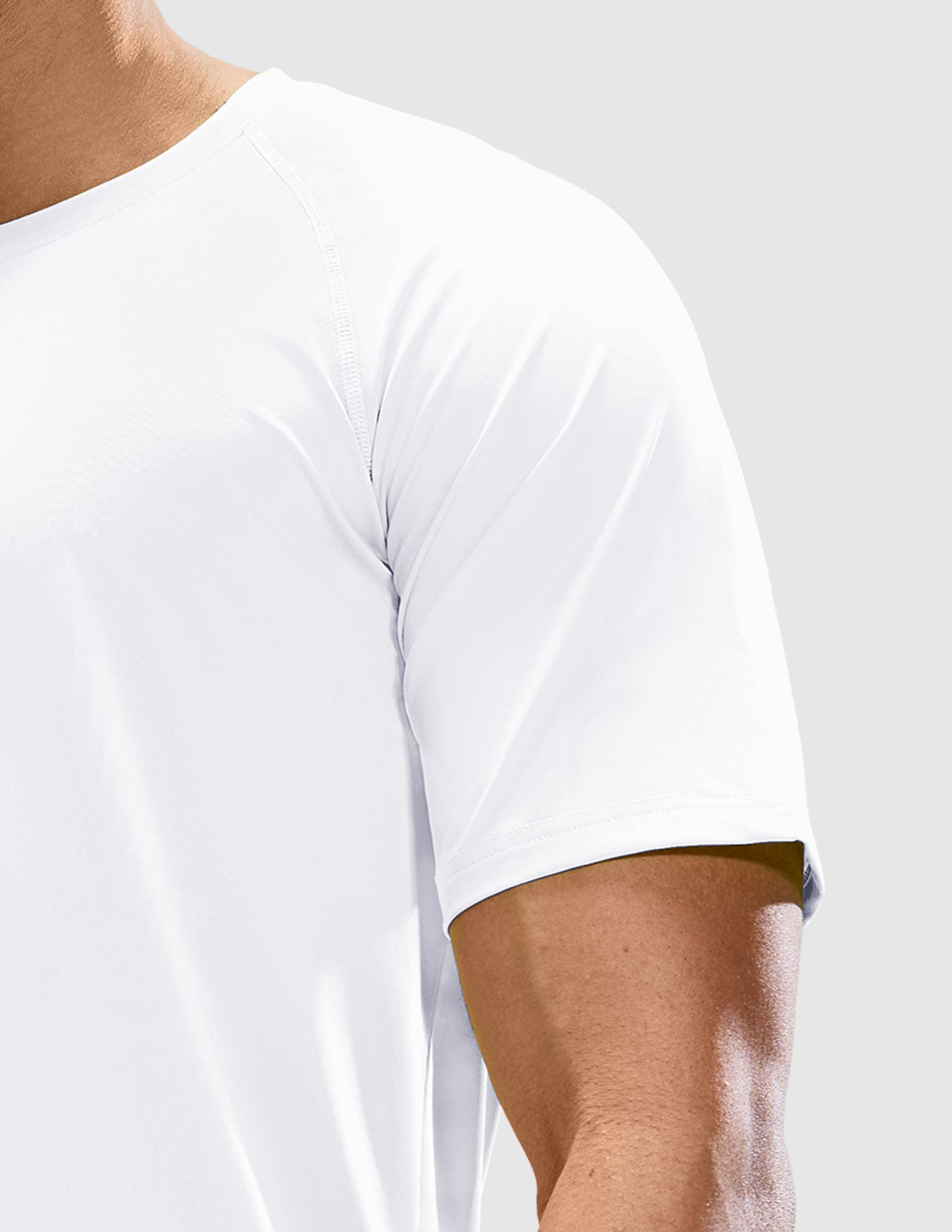 MIER Men's Workout T Shirts Stretchy Quick Dry and Moisture Wicking Men's T-Shirts