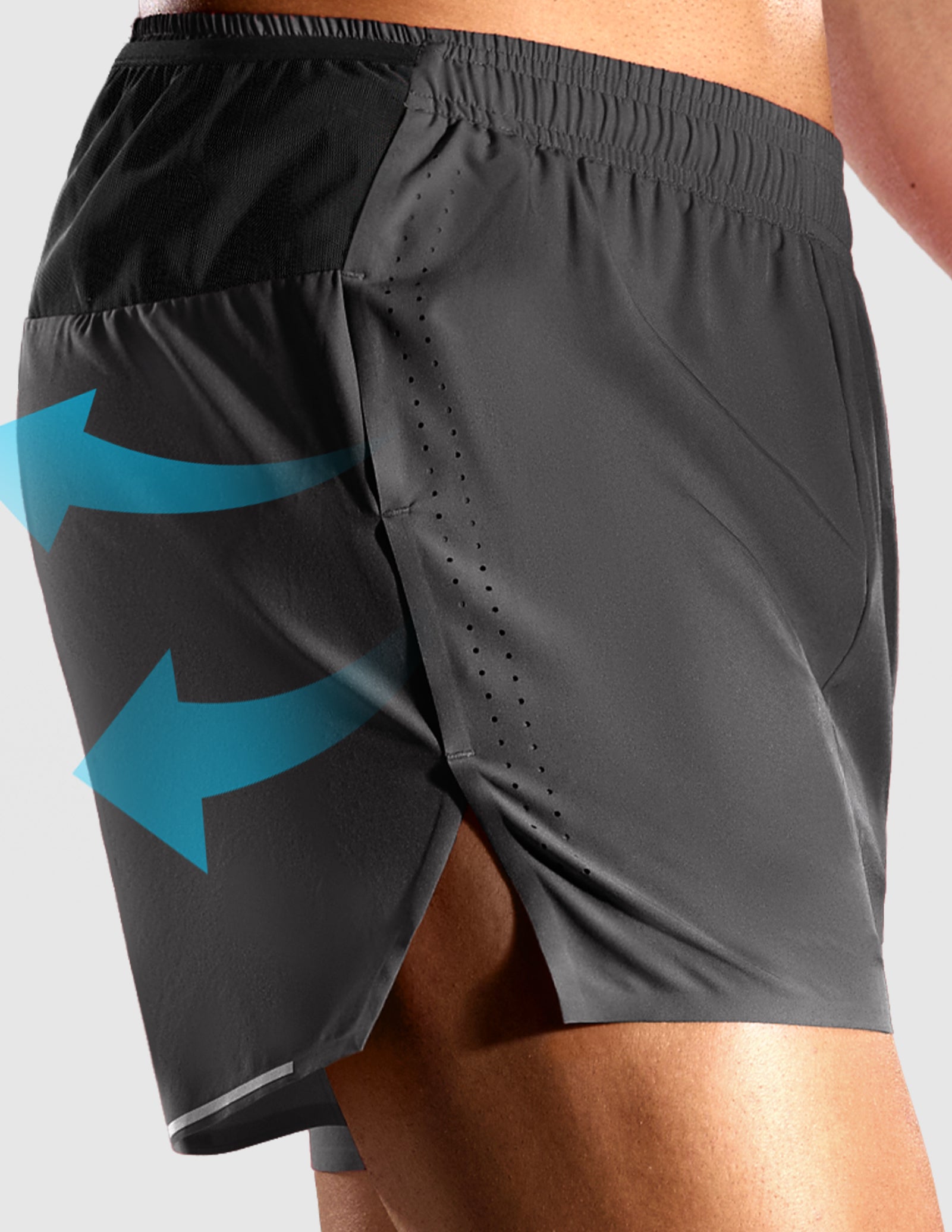 MIER Men's 3.5" Running Shorts Lightweight Marathon Training Shorts Men's Shorts