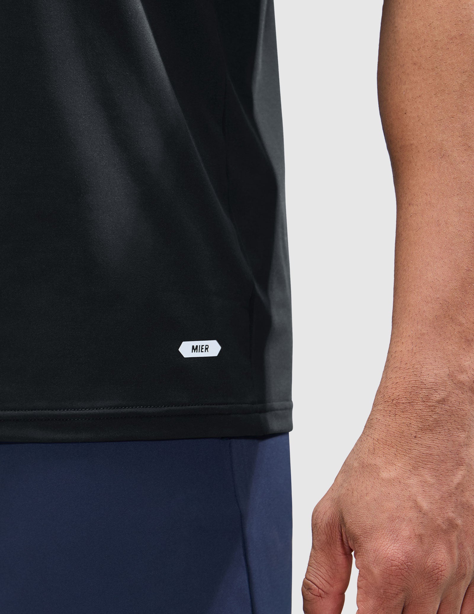 MIER Men's Workout T Shirts Stretchy Quick Dry and Moisture Wicking Men's T-Shirts