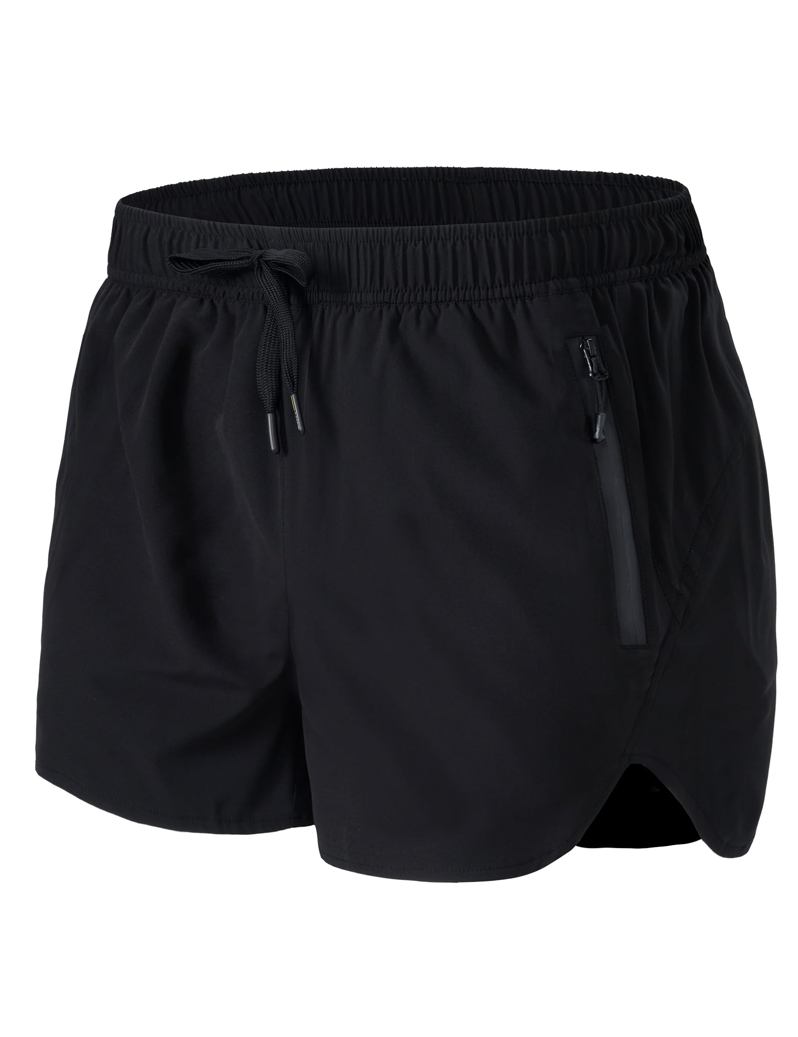 MIER Men's 3 Inch Dry Fit Running Shorts with Brief Liner Men's Shorts
