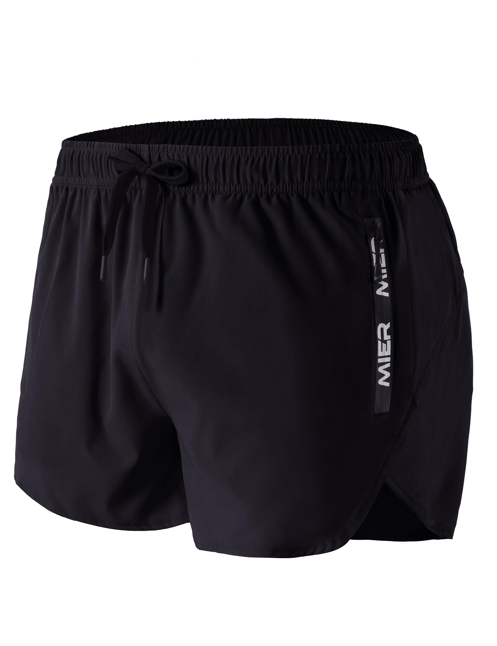 MIER Men's 3 Inch Dry Fit Running Shorts with Brief Liner Men's Shorts