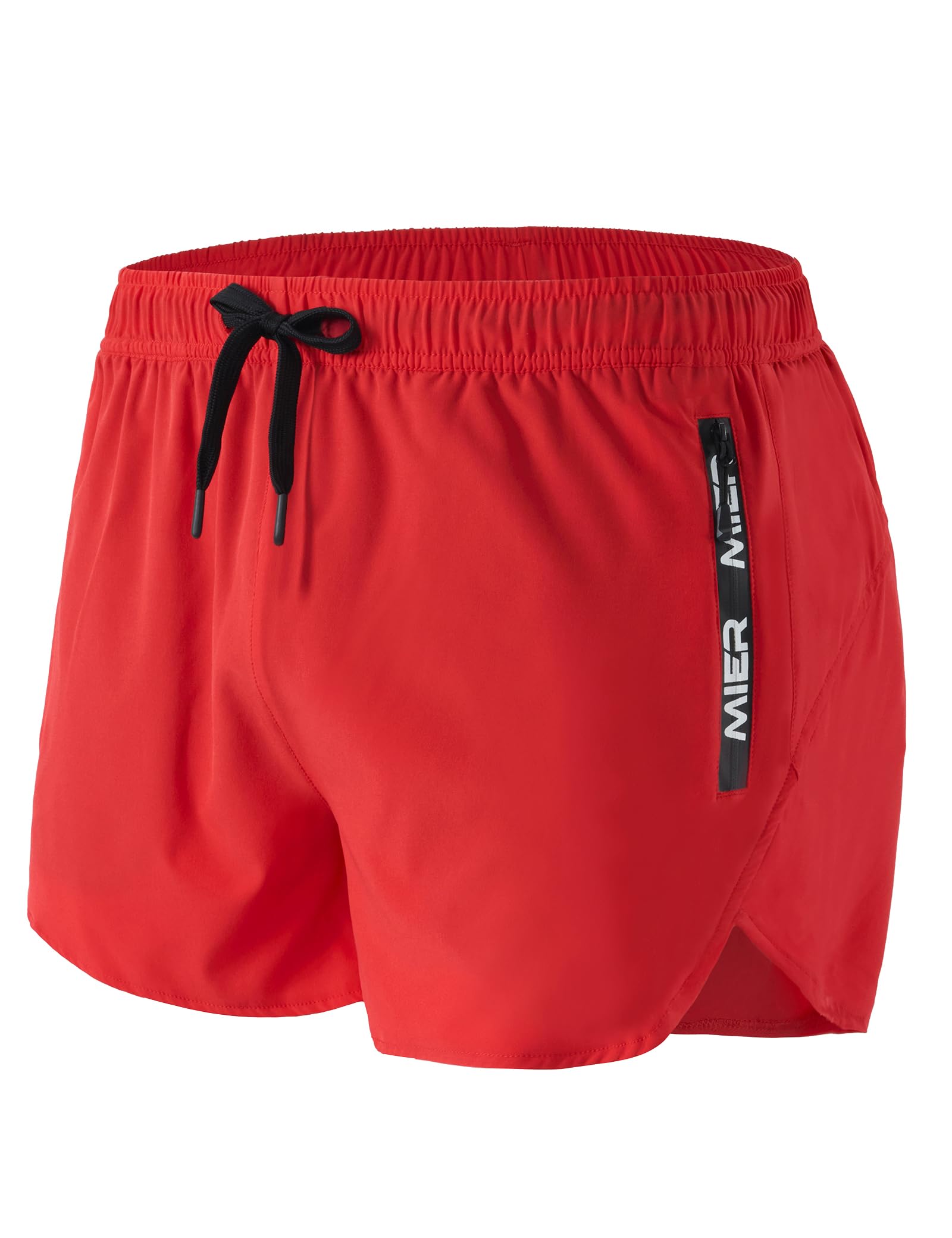MIER Men's 3 Inch Dry Fit Running Shorts with Brief Liner Men's Shorts