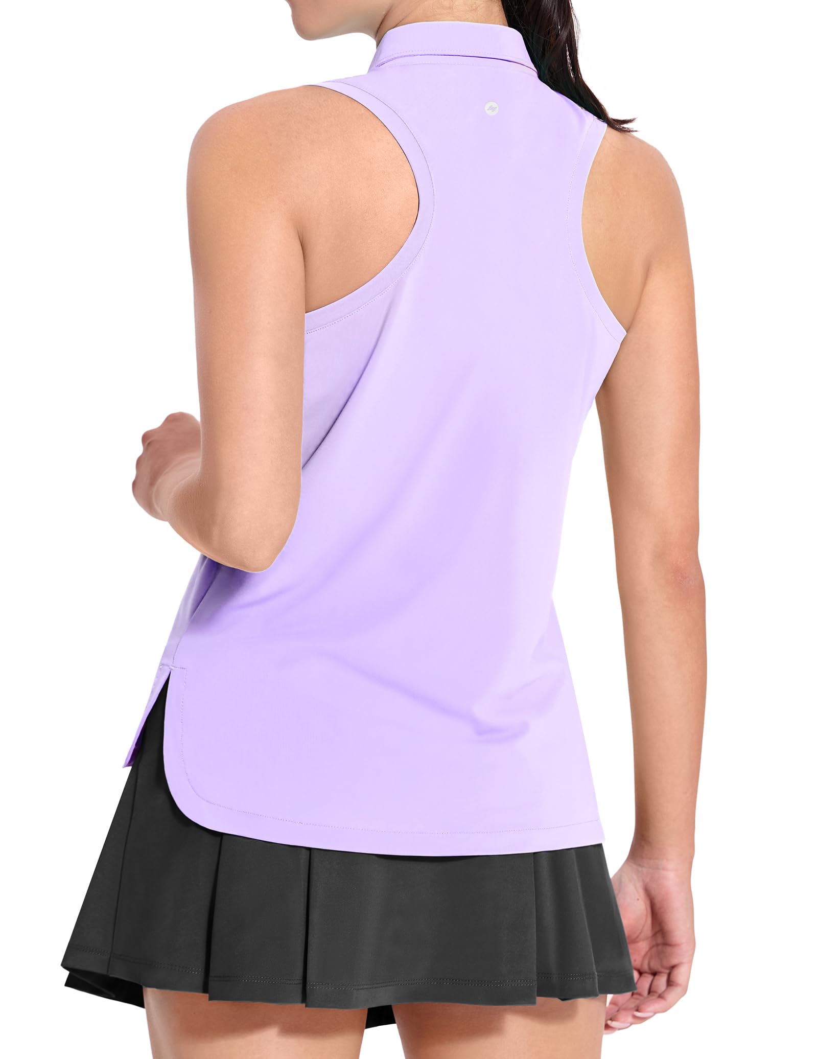 Women's Golf Polo Shirts Sleeveless Dry Fit Collared Tennis Top