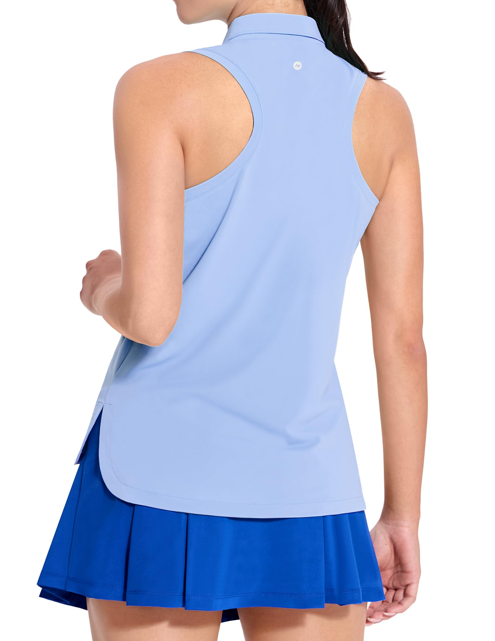Women's Golf Polo Shirts Sleeveless Dry Fit Collared Tennis Top