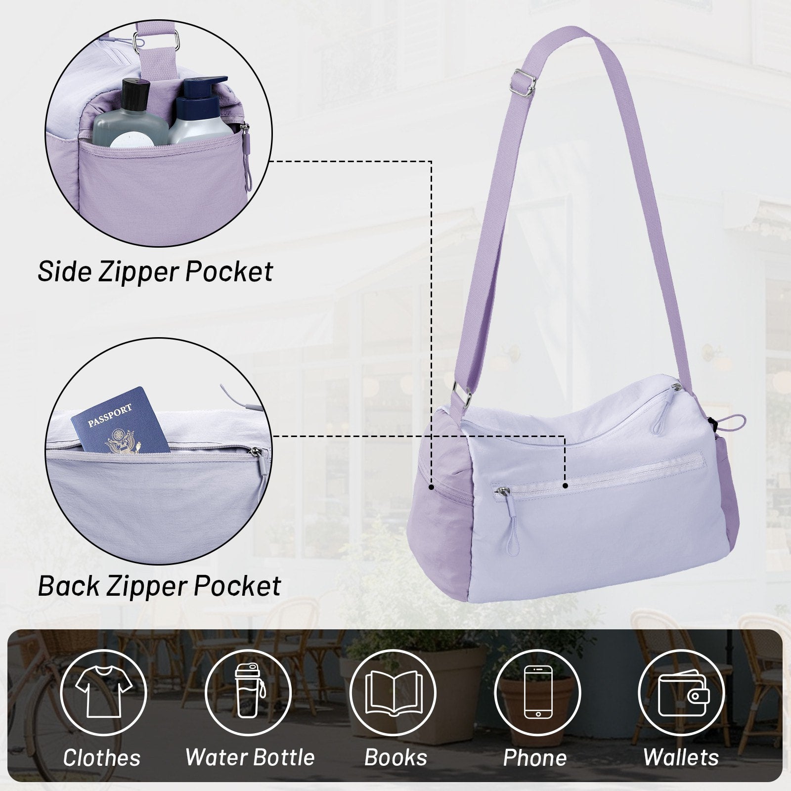 MIER Women's Gym Bag & Sports Duffel with Wet Pocket Gym Duffel Bag