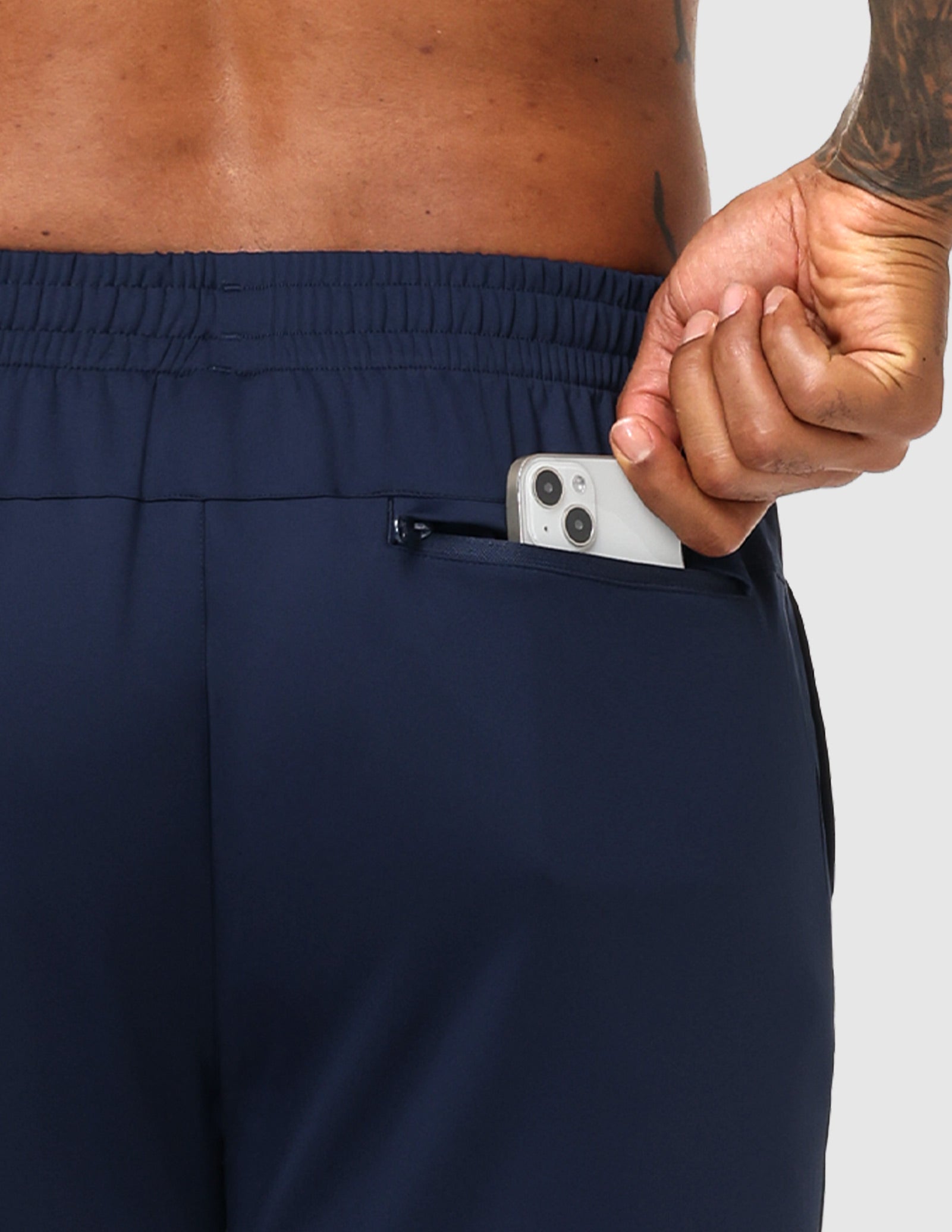 MIER Men’s Workout Sweatpants Lightweight Jogging Track Pants with 3 Zipper Pockets Men's Train Pants