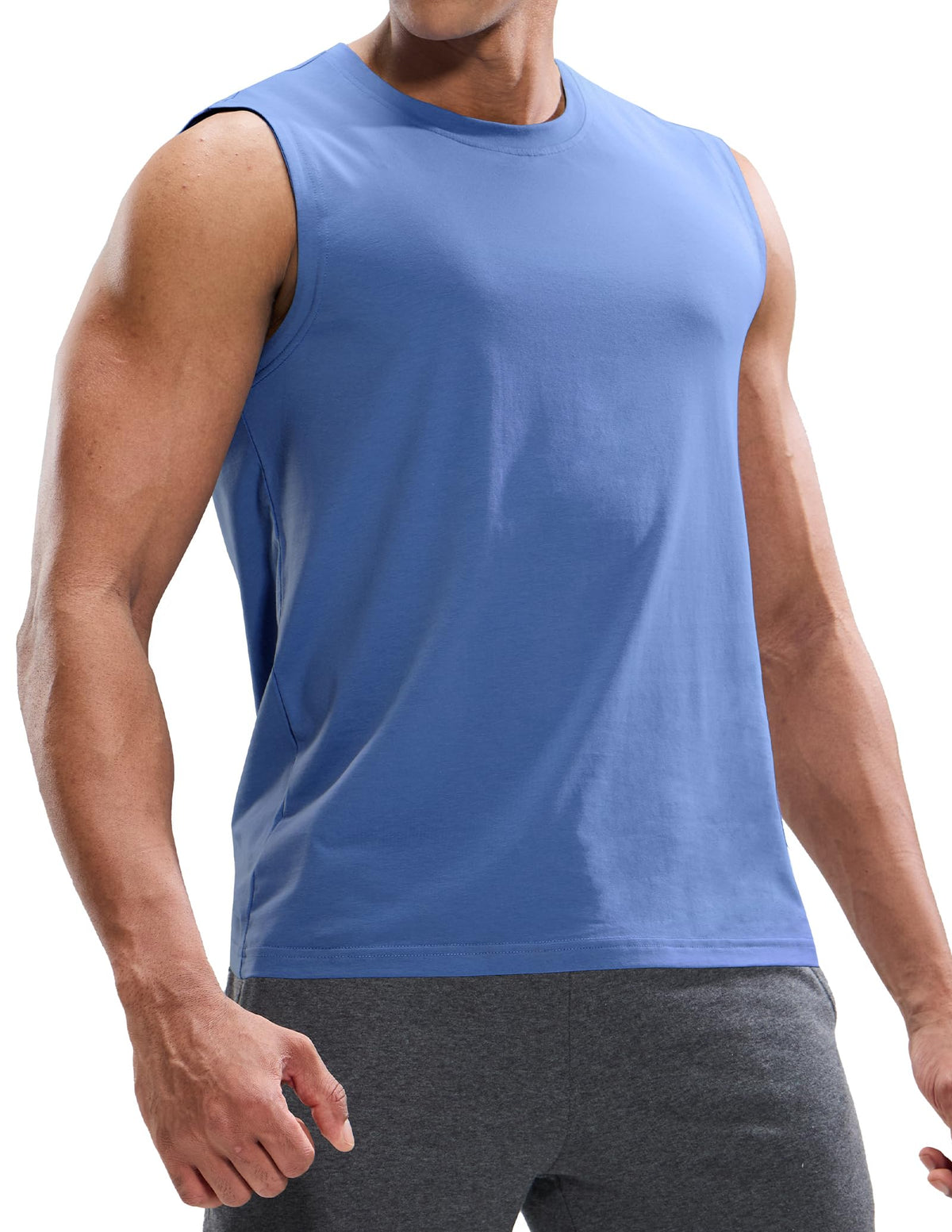 Men's Tank Tops Cotton Sleeveless Muscle Shirts