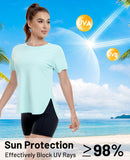 Womens UPF 50+ Sun Protection Workout T-Shirts