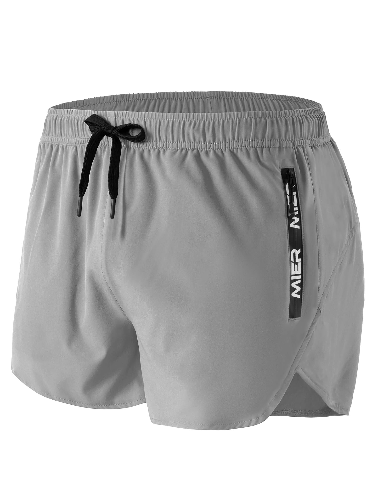 MIER Men's 3 Inch Dry Fit Running Shorts with Brief Liner Men's Shorts
