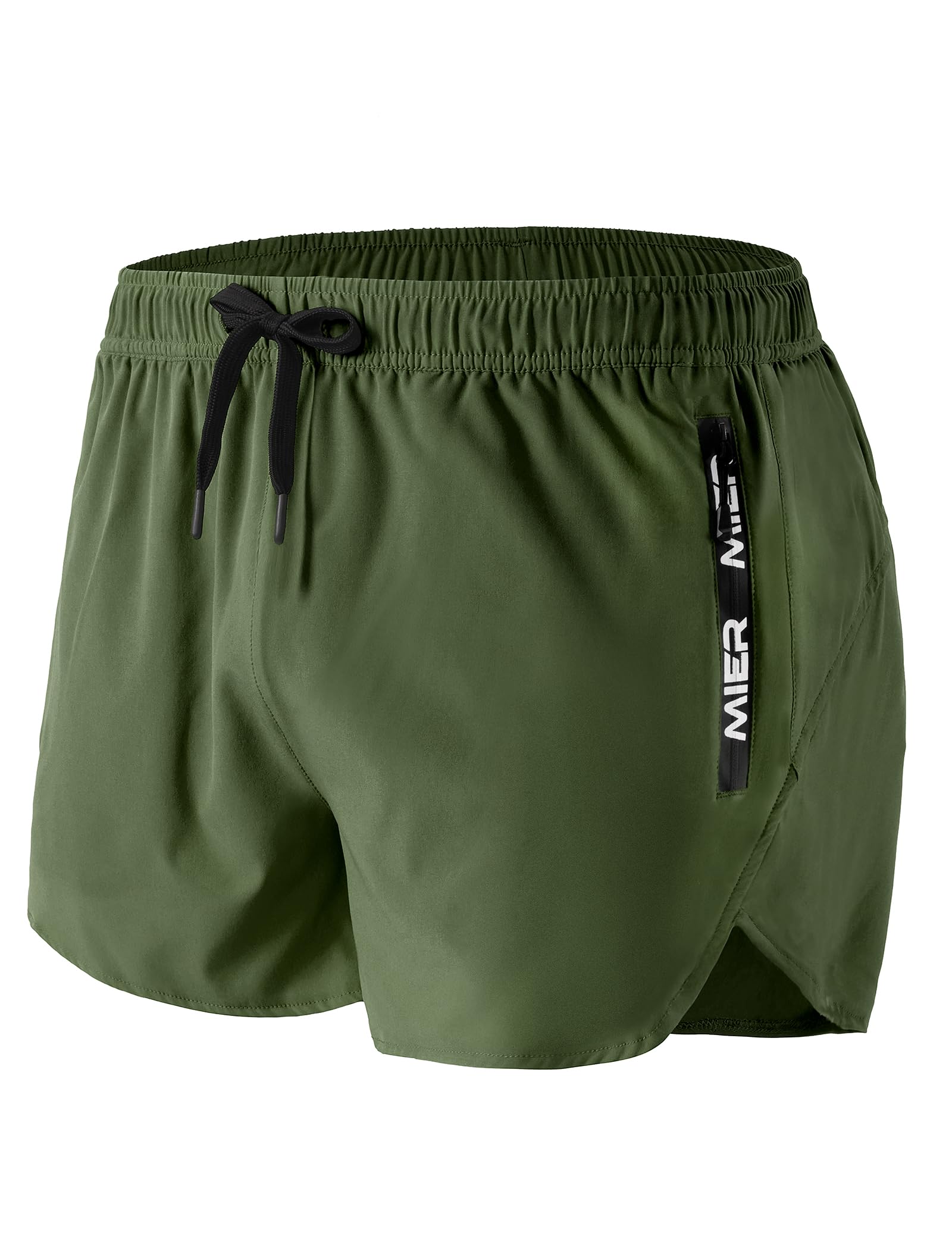 Men's 3 Inch Dry Fit Running Shorts with Brief Liner