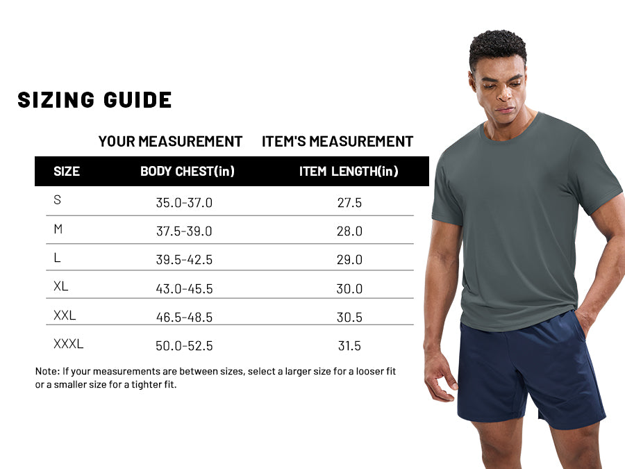MIER Men’s Workout T-Shirt Dry Fit Short Sleeve UPF 50+ Running Tee Men's T-Shirts