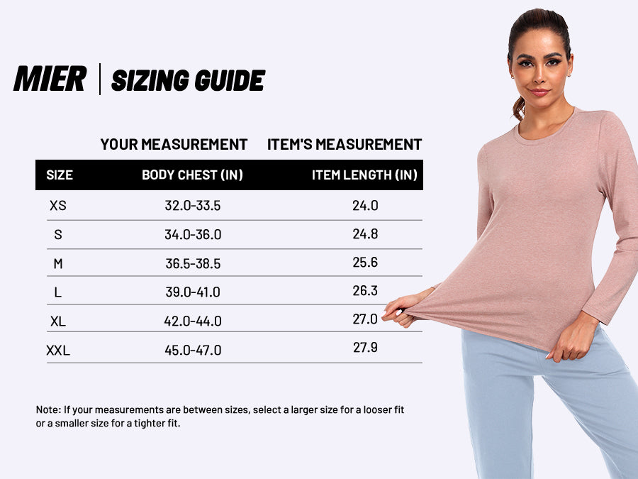 MIER Women’s Buttery Soft Long Sleeve Workout Dry Fit Tee Women Active Shirt