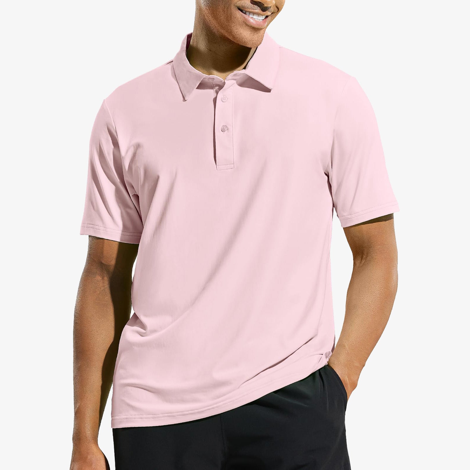 Herren Golf-Poloshirt Schnell trocknende Sonnenschutz-Poloshirts