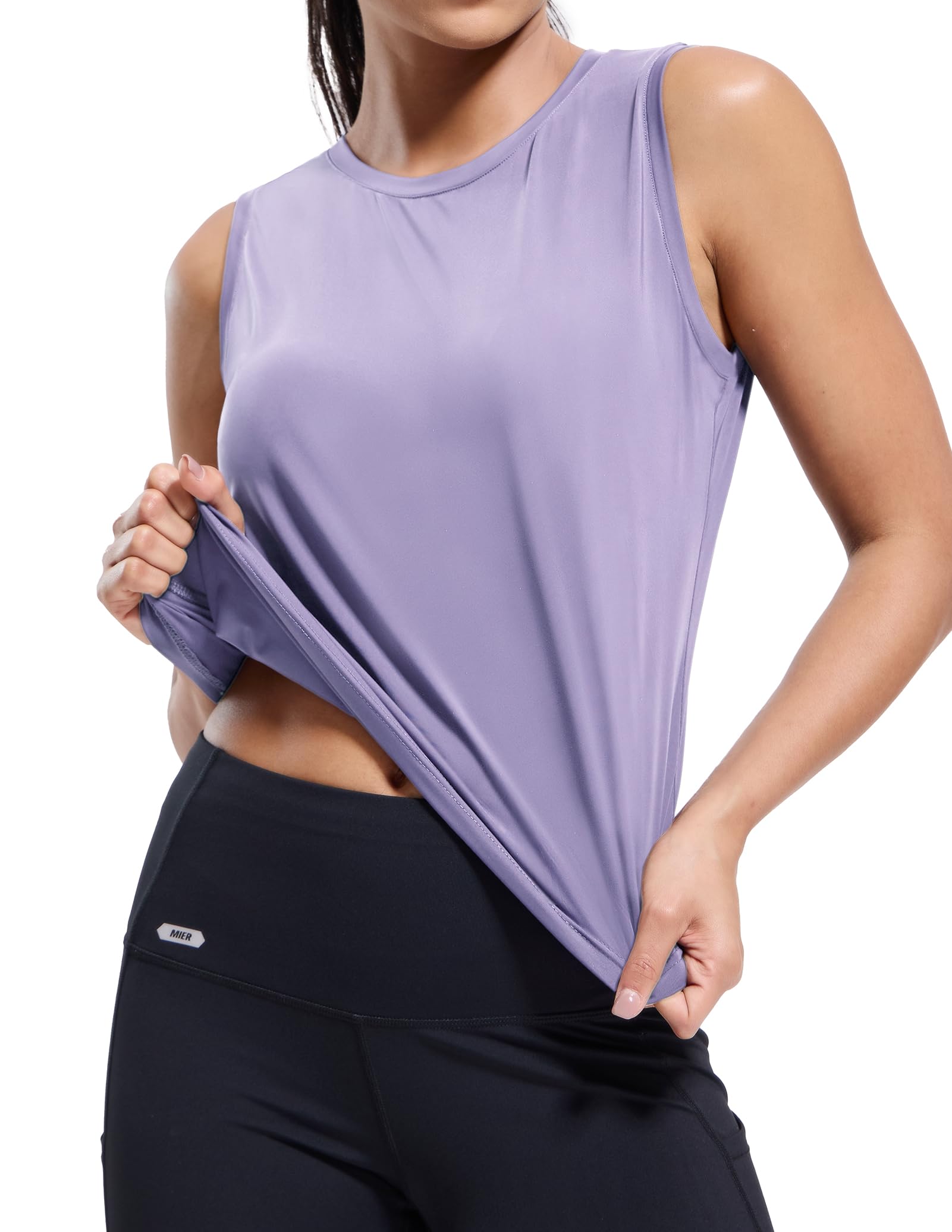 MIER Women s Workout Tank Tops Cool Athletic Tee Shirts