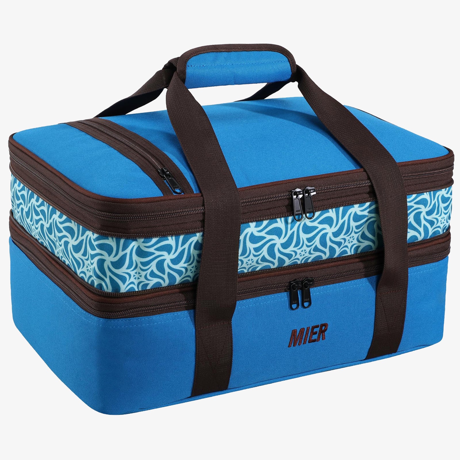 Insulated Double Casserole Carrier Bag Thermal Lunch Tote