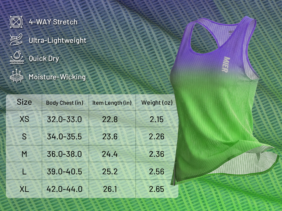 MIER Women's Running Singlet – Ultralight Race Tank Women Tank Top