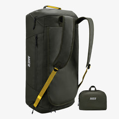 Foldable Travel Duffle Backpack with Shoes Compartment, 60L Backpack Duffel Green MIER