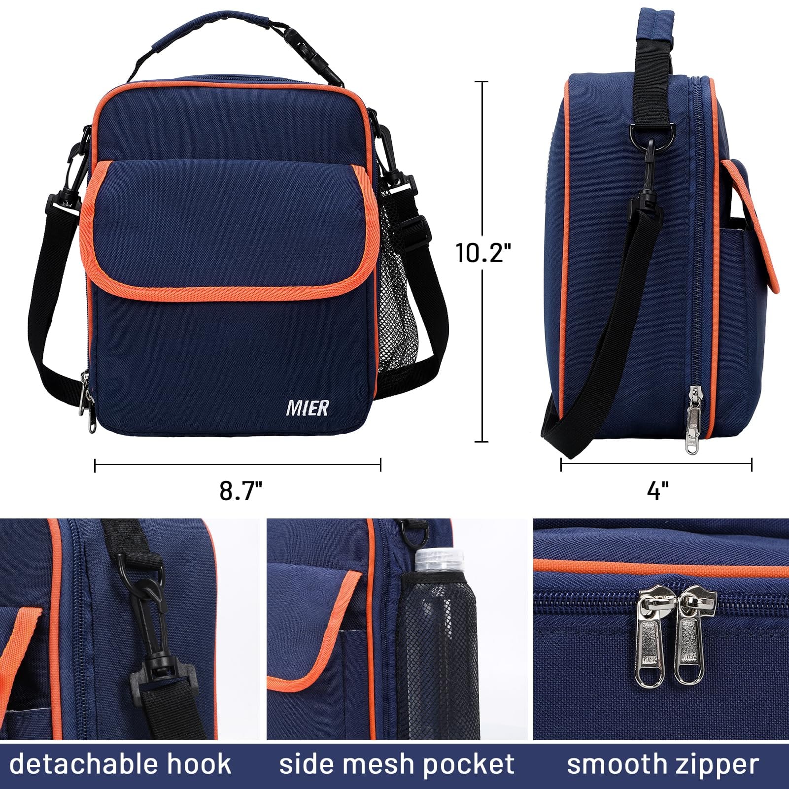 Multi Compartment Messenger Bag with Lining - PEDRO EU