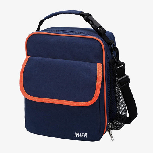 Insulated Lunchbox Bag Totes for Kids Kids Lunch Bag Navy Blue MIER