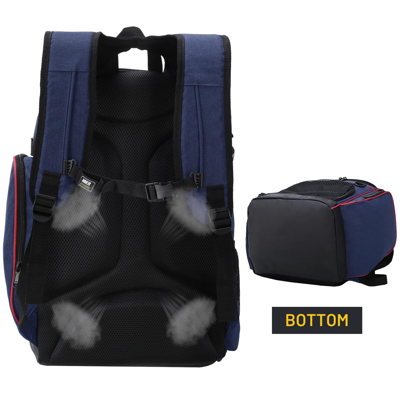 MIER Mochila Grande de Baloncesto con Bal n Compartimento para Laptop
