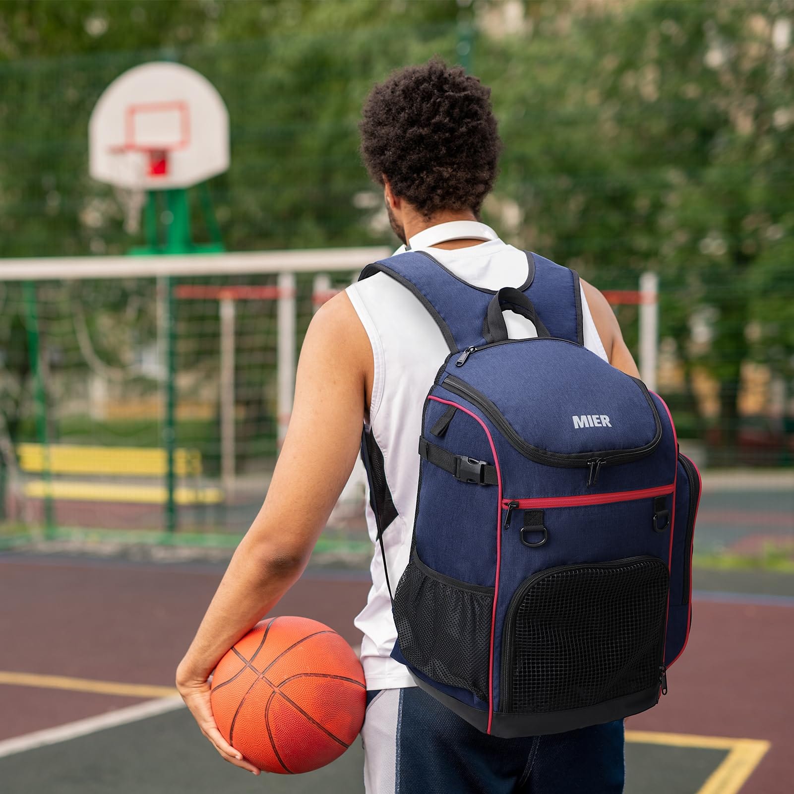 Sac à dos de basket-ball pour jeunes, sac de loisirs en plein air, espace  pour chaussures, grande capacité, sac à dos de football, randonnée,  fitness