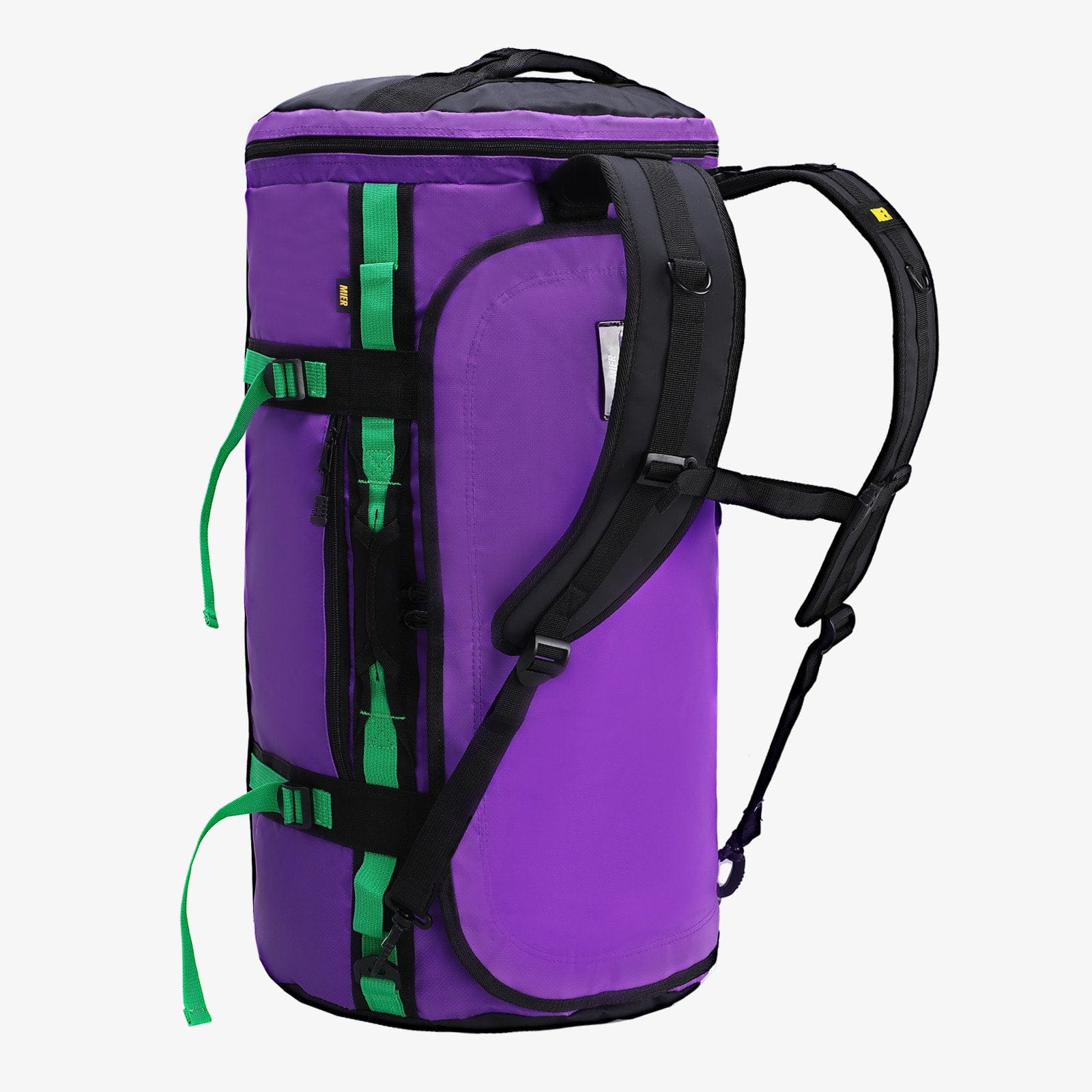 north face backpack shoe compartment MIER Large Duffel Bag Backpack with Shoe Compartment, Purple / 90L