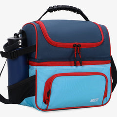 Large Insulated Lunch Bag Cooler Tote Dual Compartment Adult Lunch Bag MIER