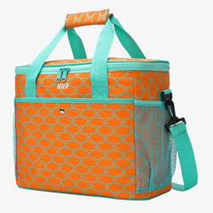 Large Soft Cooler Insulated Lunch Bag Tote for Men Women Adult Lunch Bag Orange MIER