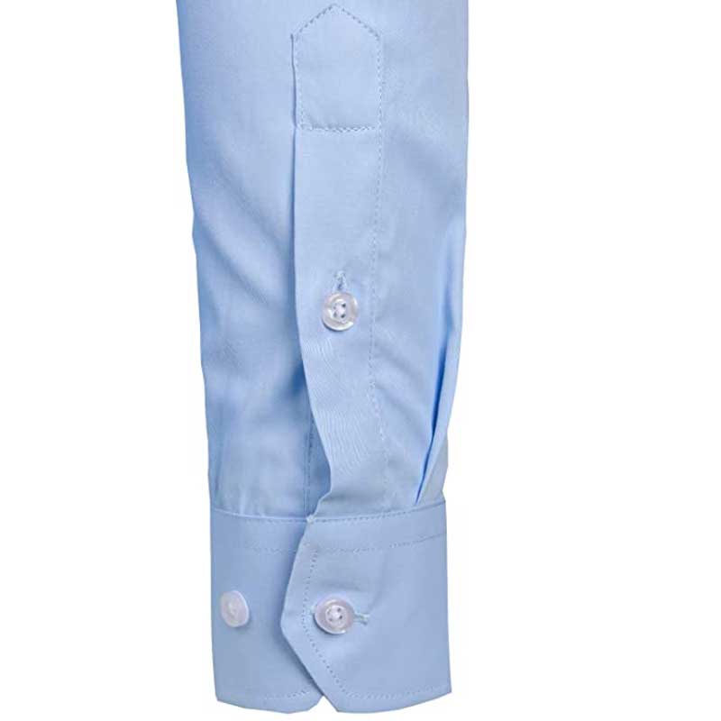 Men&#39;s Sky Blue Slim Fit Dress Shirts Slim Fit Long Sleeve Brand Shirt Men Cotton Top Quality Business Formal Shirt with Pocket 0 MIER