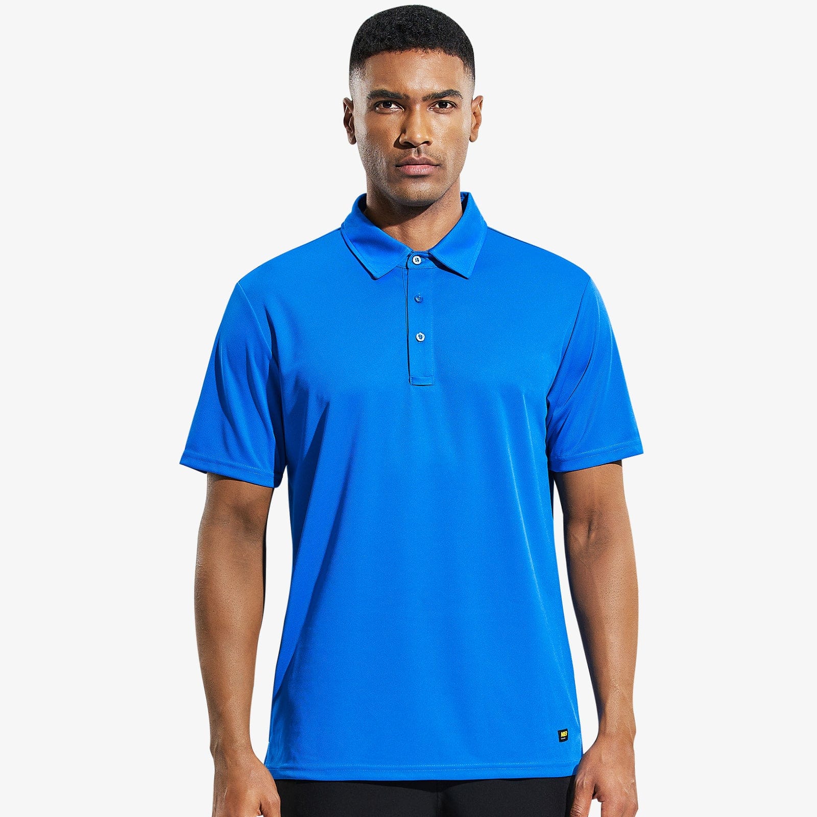 Men Quick Dry Polo Shirt Collared Golf Casual Shirts Men Polo Dark Blue / S MIER
