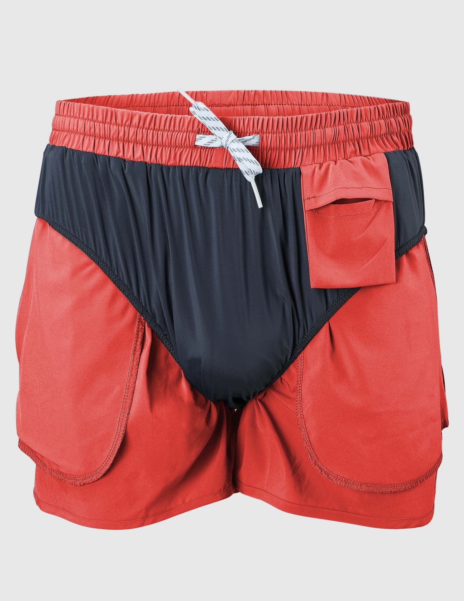 MIER Men‘s 3 Inch Marathon Running Shorts with Liner Men's Shorts