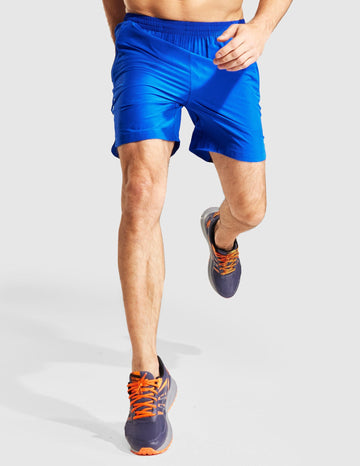 MIER Men's Inch Quick Dry Running Shorts with Zipper Pockets