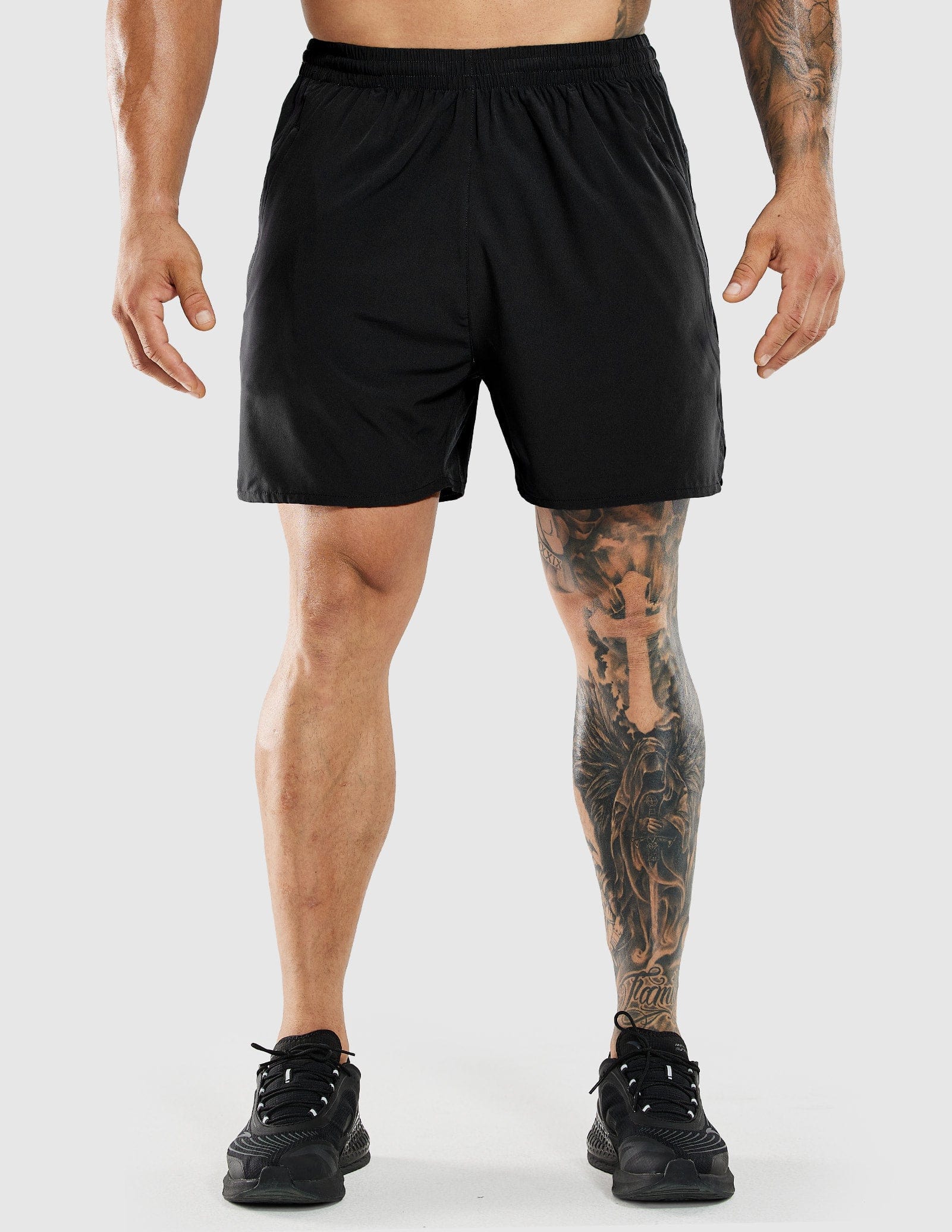 MIER Men's 7 Inch Quick Dry Running Shorts with Zipper Pockets Men's Shorts