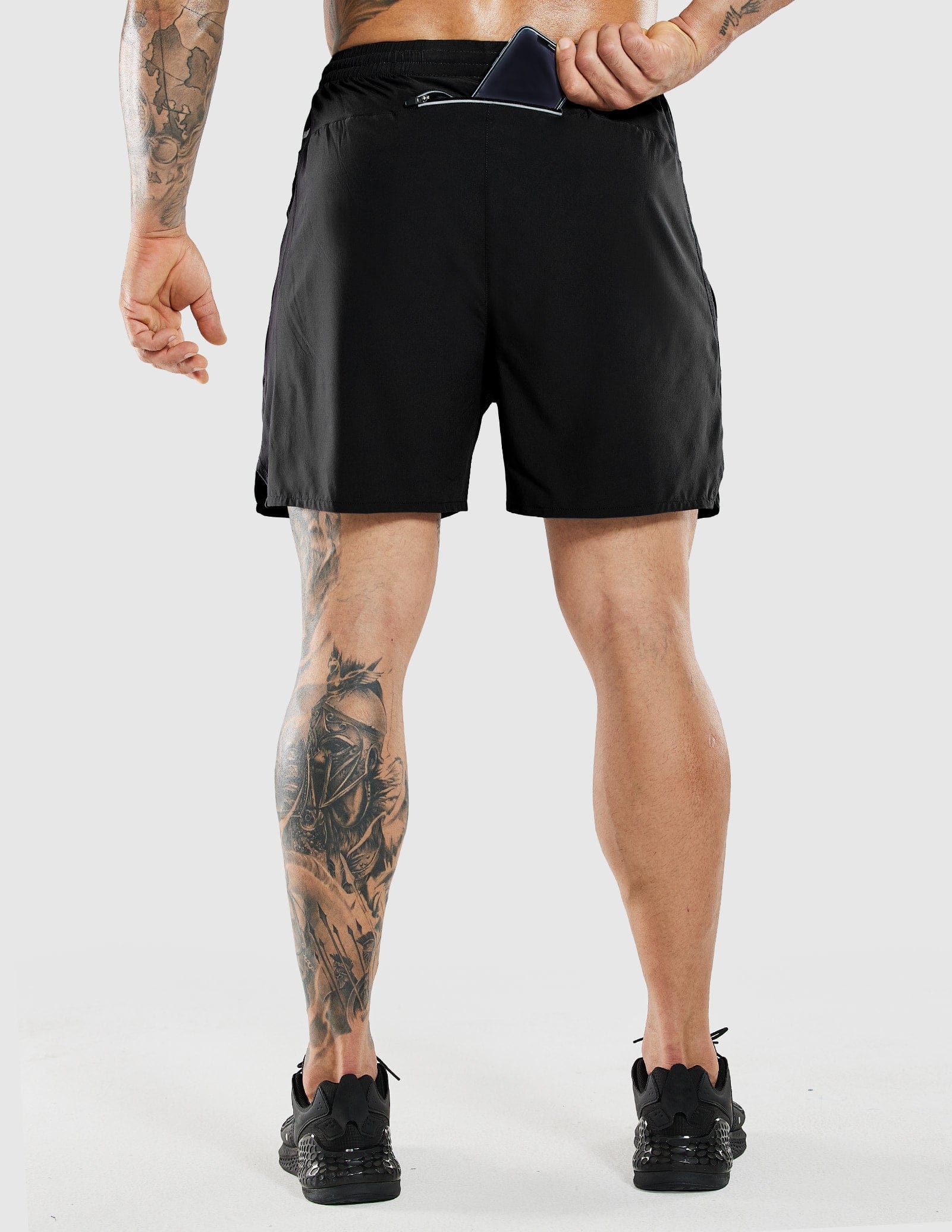 MIER Men's 7 Inch Quick Dry Running Shorts with Zipper Pockets Men's Shorts