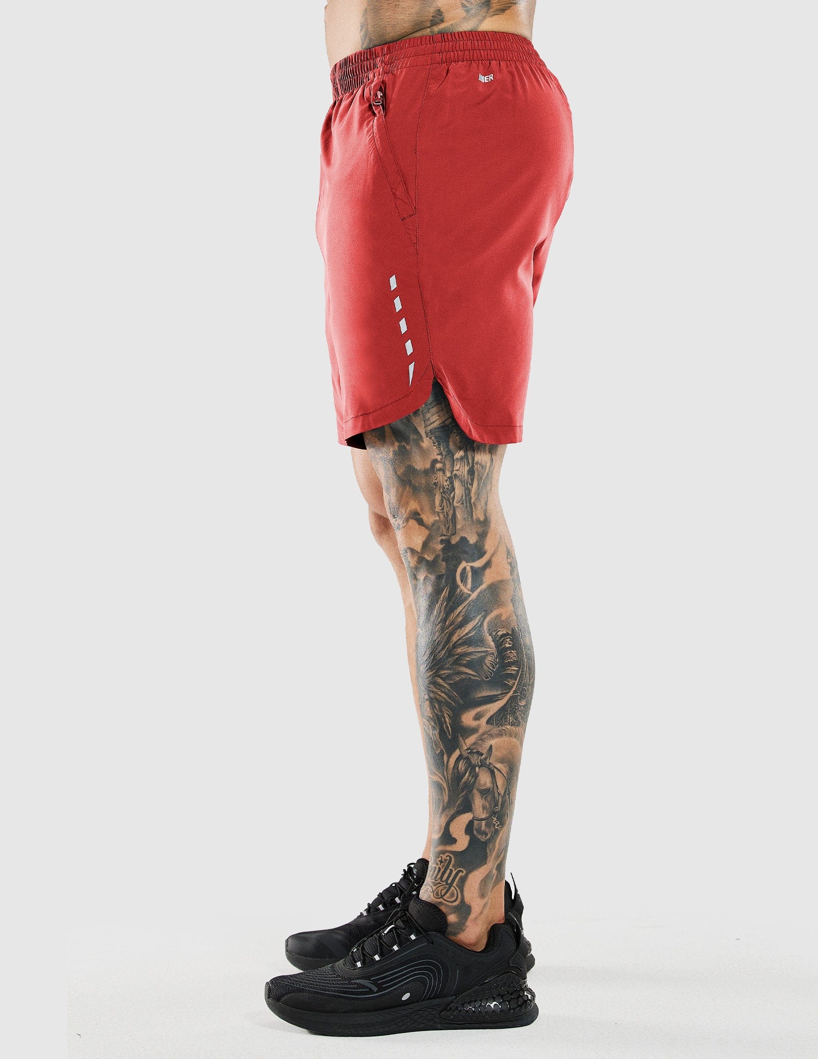 MIER Men's 7 Inch Quick Dry Running Shorts with Zipper Pockets Men's Shorts