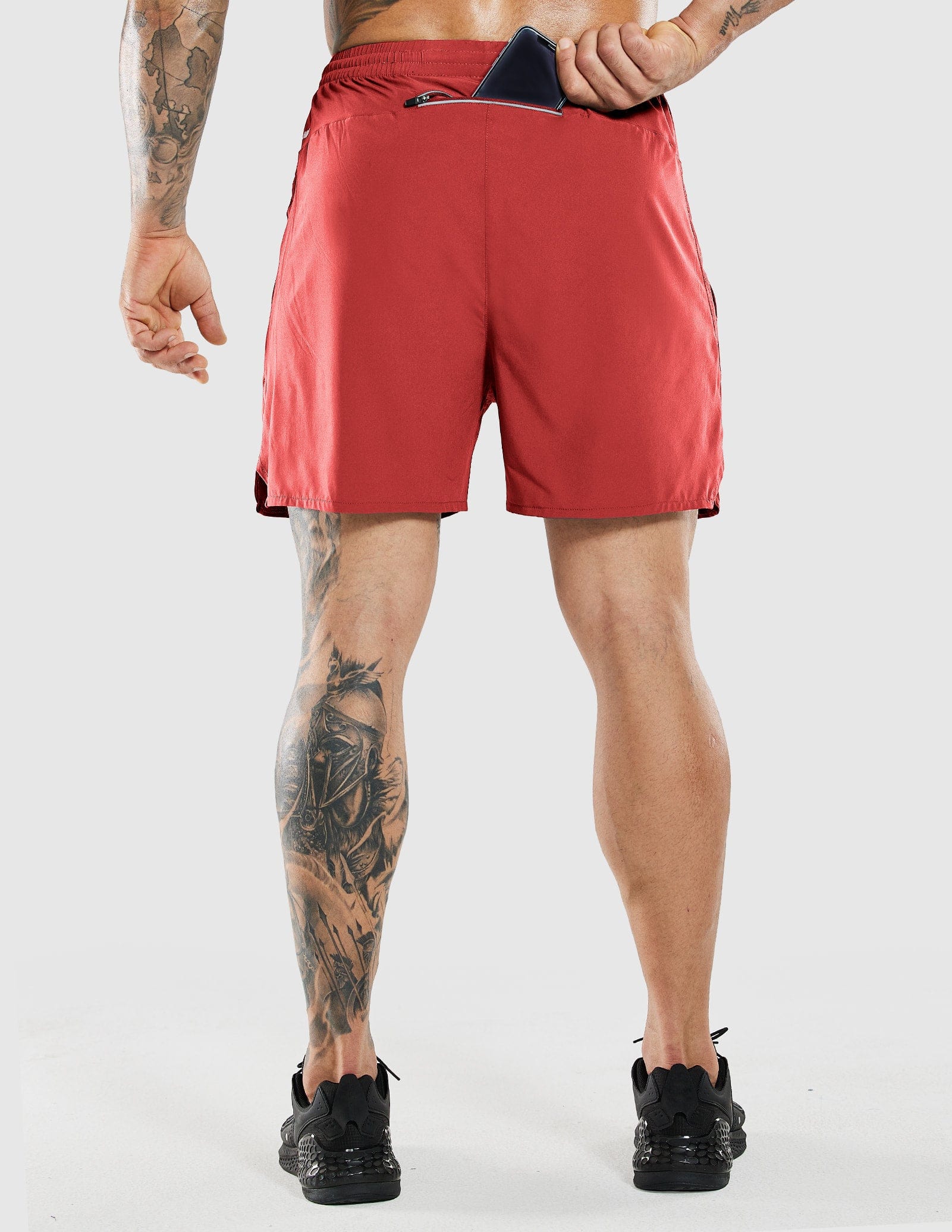 Men's 7 Inch Running Shorts Quick Dry with Zipper Pockets Men's Shorts MIER