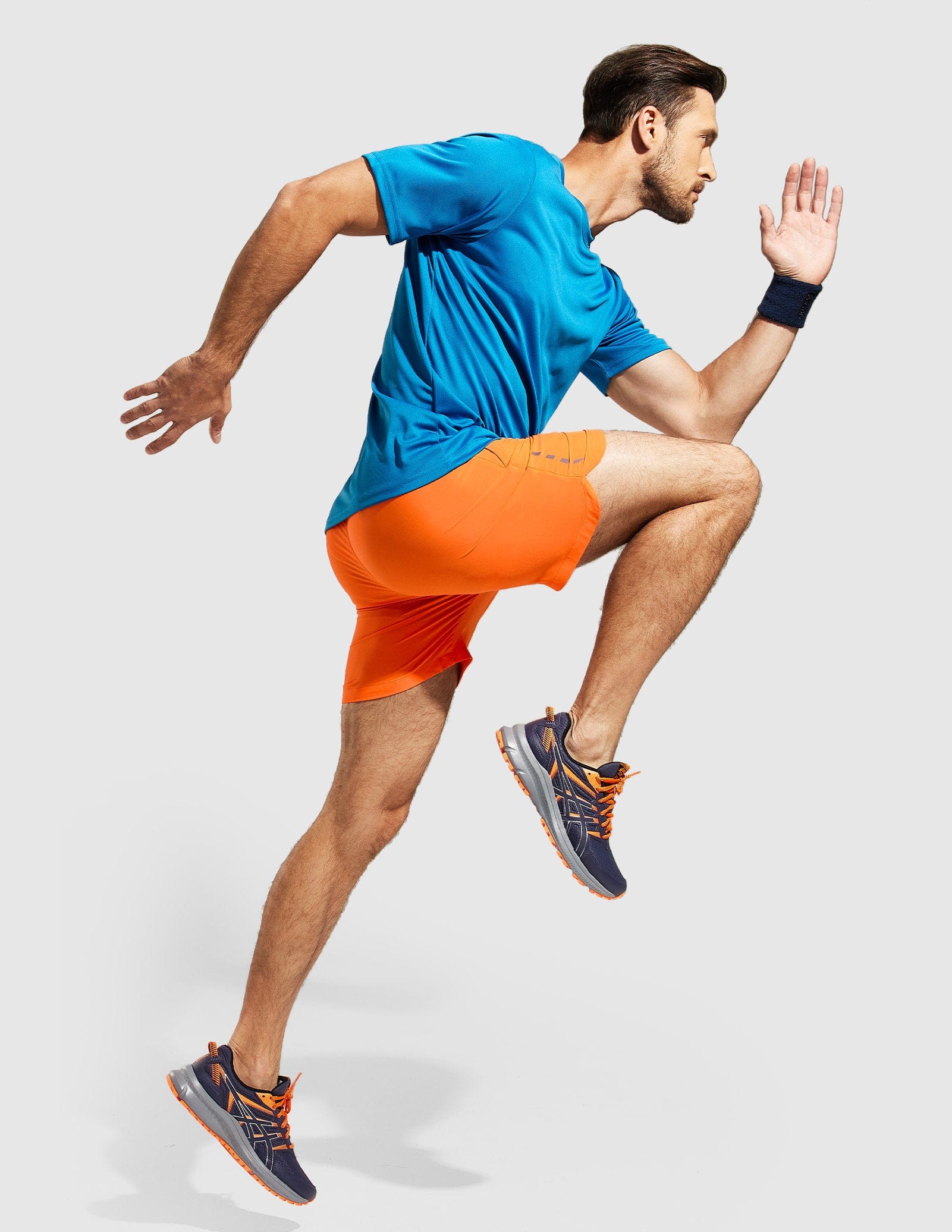MIER Men's 7 Inch Quick Dry Running Shorts with Zipper Pockets Men's Shorts