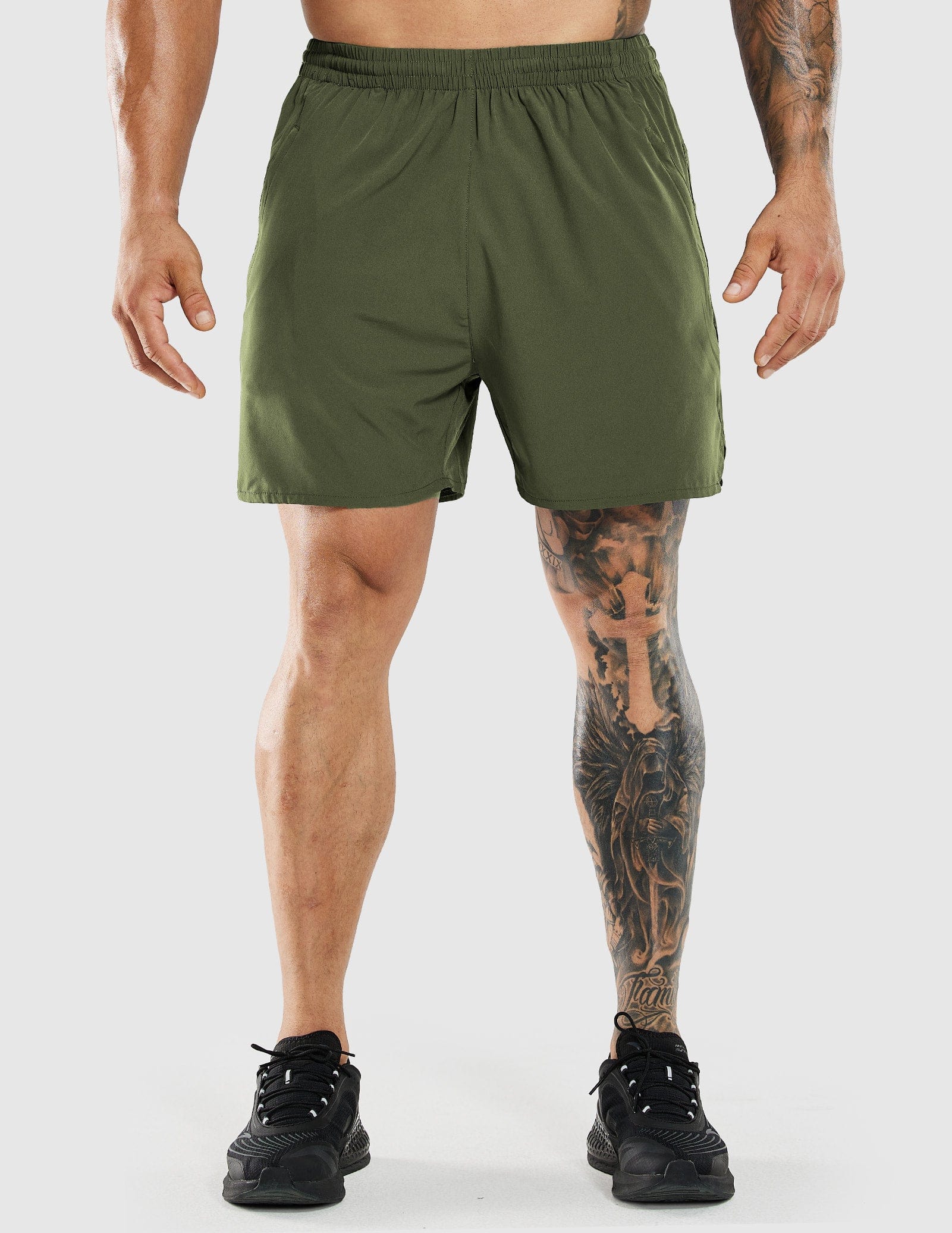 MIER Men's 7 Inch Quick Dry Running Shorts with Zipper Pockets Men's Shorts