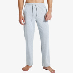 Men's Cotton Sweatpants with Pockets Lightweight Sports Knit Pants Men Train Pants Light Grey / S MIER
